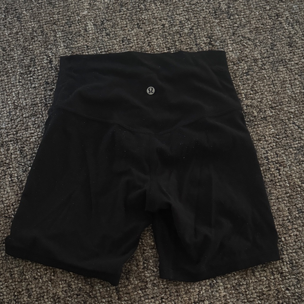 Lululemon black biker shorts - size 4